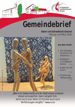 Gemeindebrief - Emk Schwäbisch Gmünd