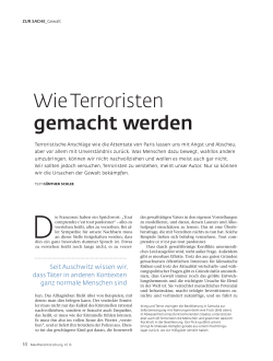 Wie Terroristen gemacht werden - Max-Planck