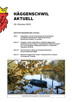H&Auml;GGENSCHWIL AKTUELL