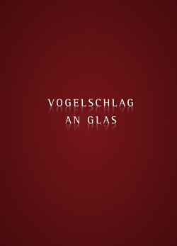 Vogelschlag an Glas - Vogelsicherheit an Glas