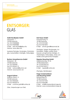 glas - Karlsruhe