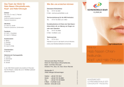 Infoflyer Hals-Nasen