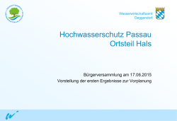 Hochwasserschutz Passau Ortsteil Hals