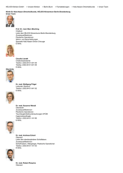 HELIOS Kliniken GmbH > Unsere Kliniken > Berlin