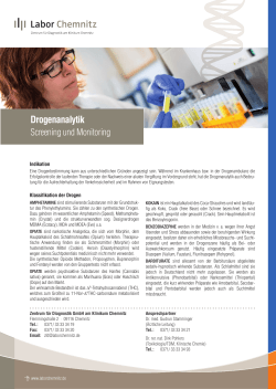 Drogenanalytik, Labor Chemnitz (Zentrum für Diagnostik GmbH am
