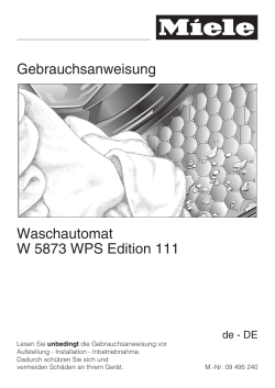 Waschautomat W 5873 WPS Edition 111