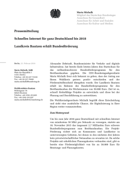 Schnelles Internet für ganz Deutschland bis 2018