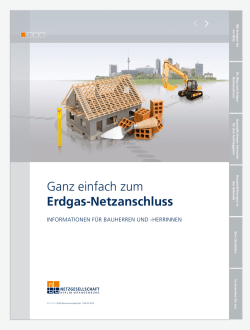 Ganz einfach zum Erdgas-Netzanschluss
