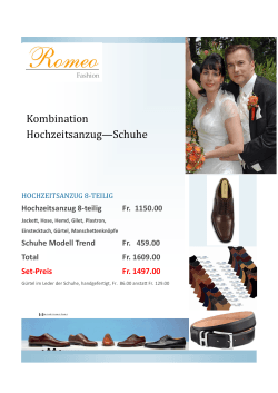 Kombination Hochzeitsanzug—Schuhe - Romeo