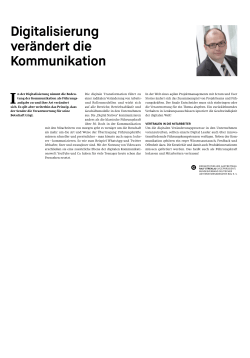 Digitalisierung ver&auml;ndert die Kommunikation