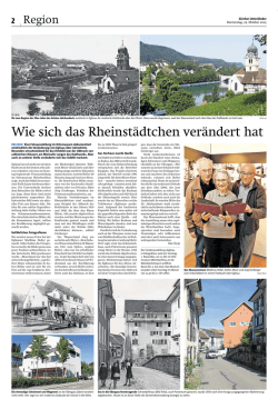 Wie sich das Rheinstädtchen verändert hat