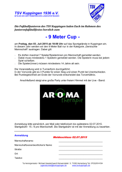 9 Meter Cup - TSV Kuppingen