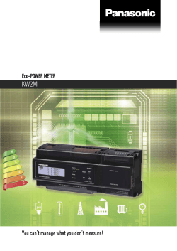 Eco-POWER METER - Panasonic Electric Works