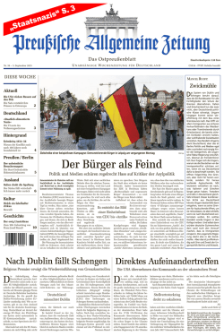 Der Bürger als Feind - Archiv Preussische Allgemeine Zeitung