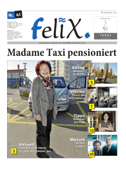 Madame Taxi pensioniert