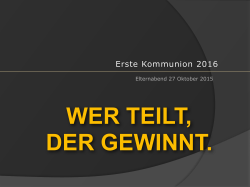 Kommunnion 2016 - Pfarrei Hl. Geist Mühlried