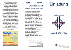 Flyer für Januarwerkstätten - kfd im Landesverband Oldenburg