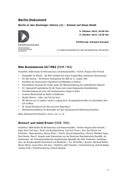 Schaut auf diese Stadt - Deutsches Historisches Museum