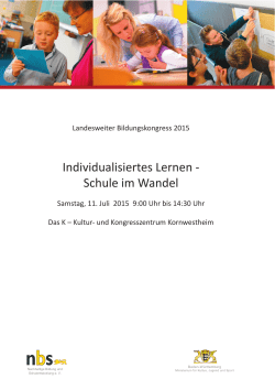 Individualisiertes Lernen - Schule im Wandel