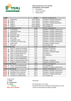 Schneebericht als PDF - Bernau im Schwarzwald