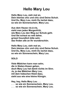 Hello Mary Lou