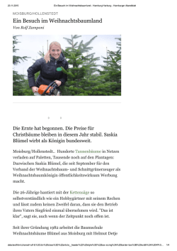 Ein Besuch im Weihnachtsbaumland