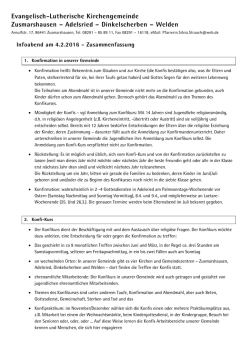 Informationsabend am 4. Februar 2016