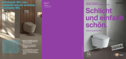 Ein Dusch-WC, das aussieht wie ein sch&ouml;nes normales WC.