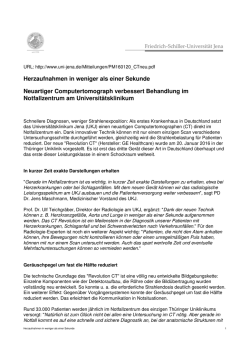 Herzaufnahmen in weniger als einer Sekunde Neuartiger