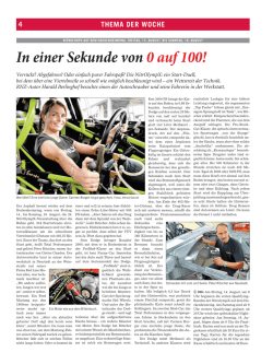 In einer Sekunde von 0 auf 100!