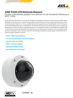 AXIS P3225-LVE-Netzwerk-Kamera