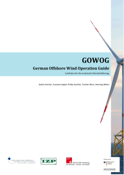 GOWOG German Offshore Wind Operation Guide