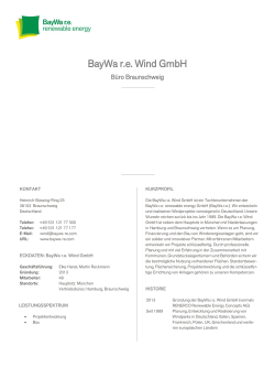 BayWa r.e. Wind GmbH - BayWa re renewable energy