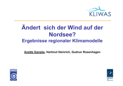 Ändert sich der Wind auf der Nordsee?