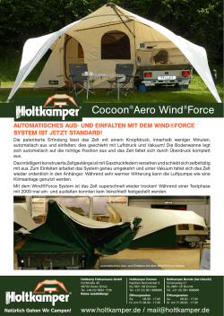 Cocoon®Aero Wind®Force - Holtkamper Faltcaravans