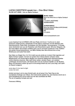 SLOW HOT WIND by LUCIA CADOTSCH SPEAK LOW video text