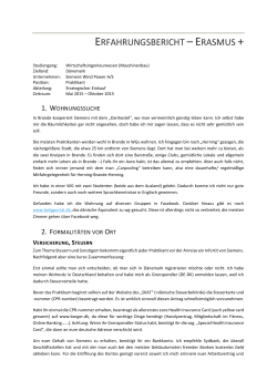 Erfahrungsbericht Praktikum Dänemark Siemens 2015