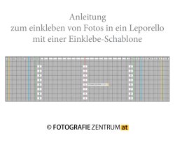 Anleitung zum einkleben von Fotos in ein Leporello mit einer