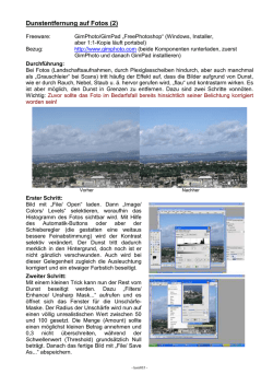 Dunstentfernung auf Fotos (2)
