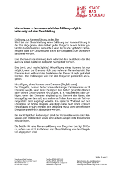 Information zu Namen allgemein