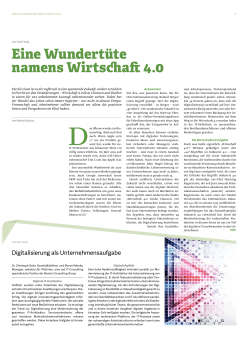 Eine Wundert&uuml;te namens Wirtschaft 4.0