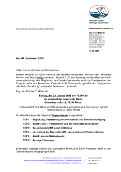 Einladung mit Delegiertenschlüssel - DLRG Bodensee