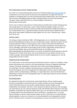 Die Transformation nach Gor Rassadin