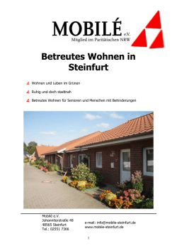 Betreutes Wohnen in Steinfurt