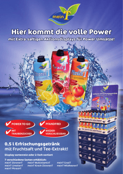 Hier kommt die volle Power