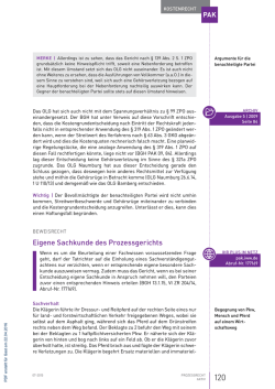 eigene sachkunde des Prozessgerichts