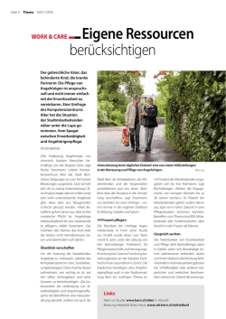Eigene Ressourcen ber&uuml;cksichtigen