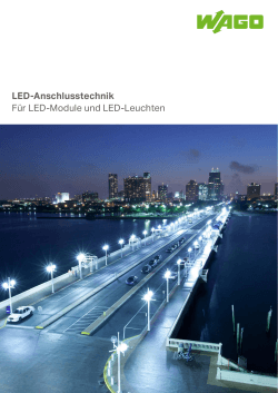LED-Anschlusstechnik Für LED-Module und LED-Leuchten