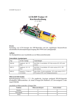 Der LCD-DIP-Trainer 15 - Mikrocontroller und PCs