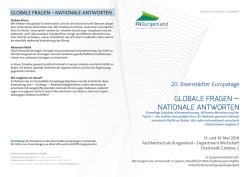 globale fragen &mdash; nationale antworten
